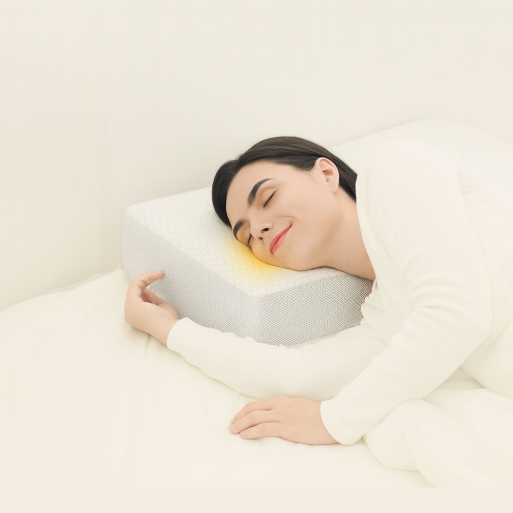 Oreiller anti-rides et anti-bruxisme ERGO pour un sommeil confortable et esthétique