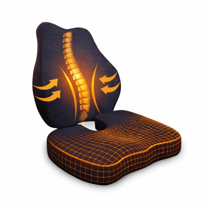 Set Coussin Fessier et Lombaire Allongé  | ERGONOMIQUE