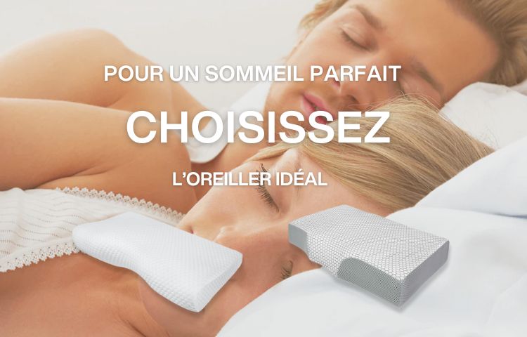 Oreillers ergonomiques en mousse à mémoire de forme pour un sommeil réparateur