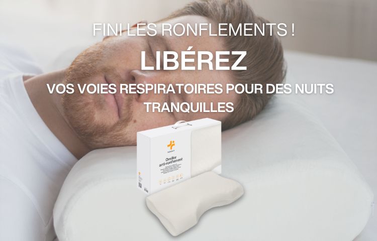 Oreillers anti-ronflement ergonomiques pour améliorer la respiration et le sommeil