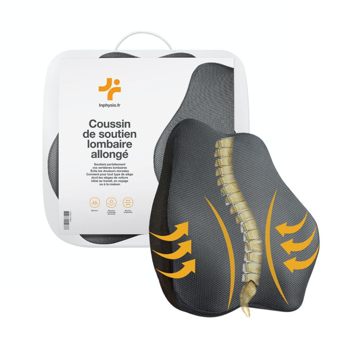 Coussin de soutien lombaire allongé  | ERGONOMIQUE
