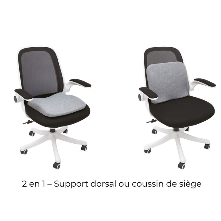 Coussin d'assise ergonomique ergodesk pour chaise de bureau l 35xl 40xh 5cm  - RETIF